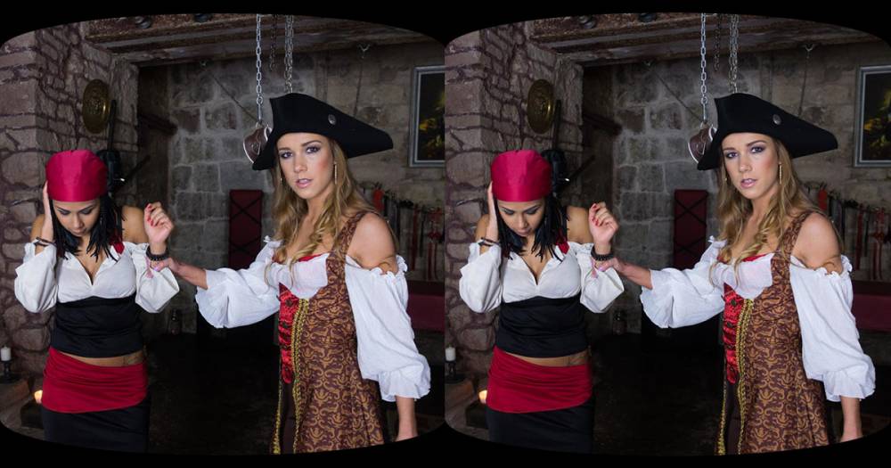 Czech VR 130 - Lesbian pirates in action